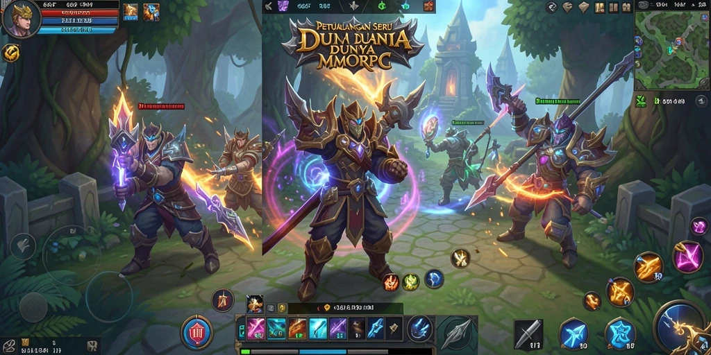 Gameplay seru di dunia MMORPG yang penuh petualangan.