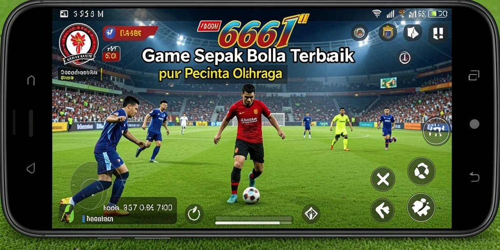 Screenshot gameplay 666I dengan aksi sepak bola seru dan grafis yang memukau.