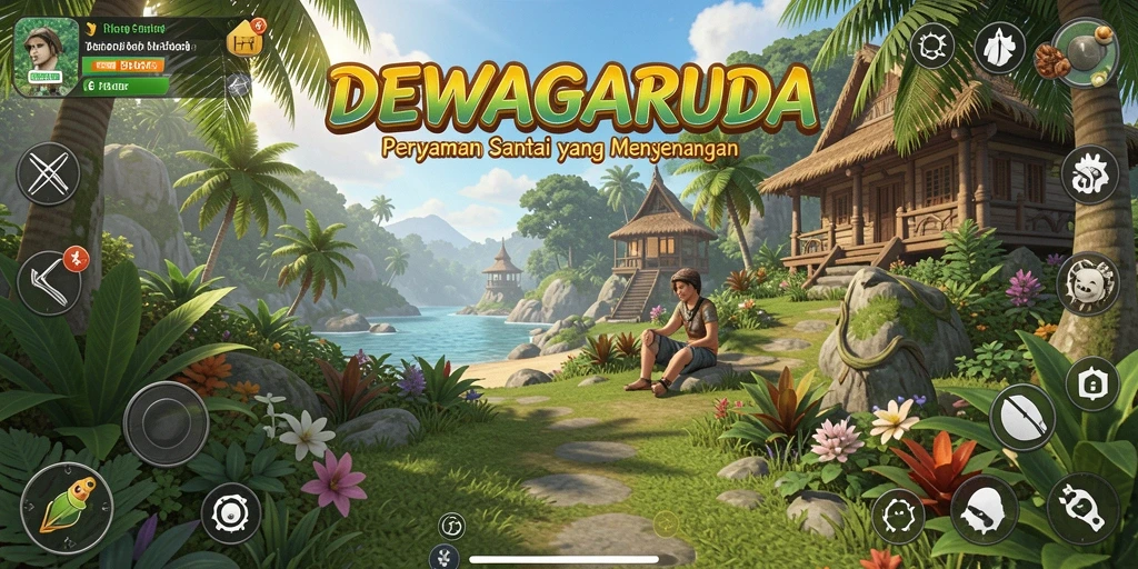 Screenshot DEWAGARUDA menampilkan gameplay yang penuh warna dan keseruan.