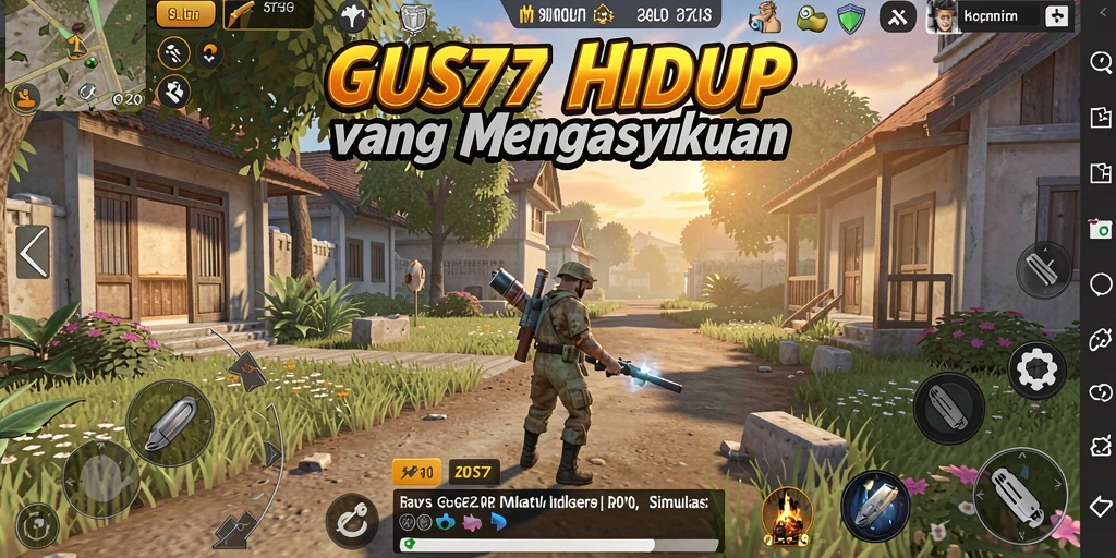 Tampilan gameplay menarik dari GUS77 yang penuh interaksi.