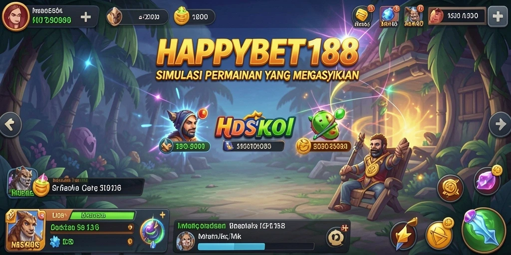 Screenshot utama HAPPYBET188 menunjukkan gameplay yang dinamis dan penuh aksi.