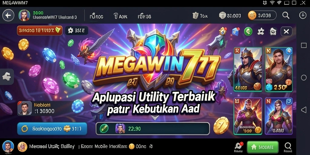 Tampilan antarmuka pengguna MEGAWIN777 yang intuitif dan praktis.