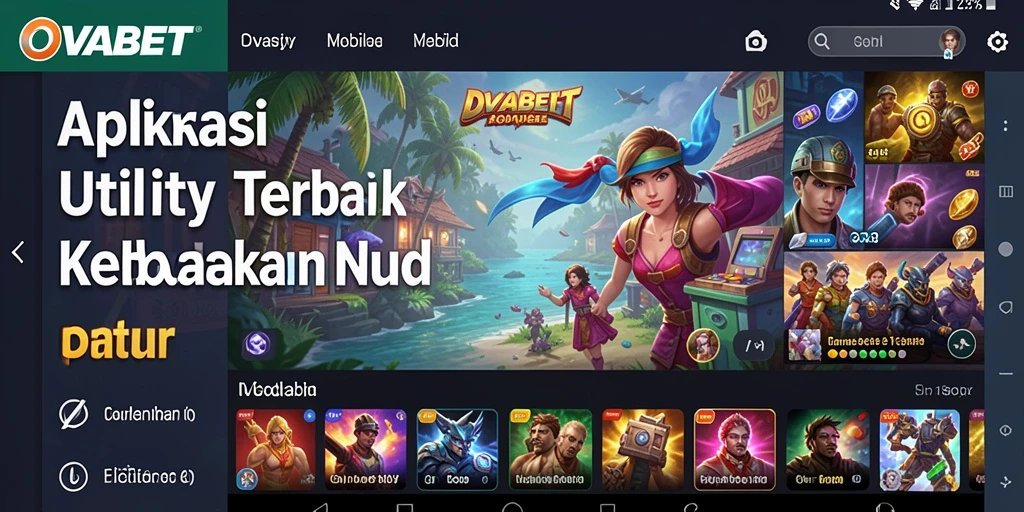 Screenshot utama OVABET menampilkan antarmuka pengguna yang intuitif.