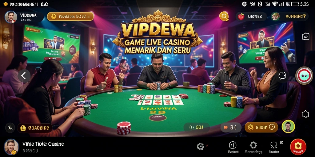 Tampilan gameplay Live Casino yang mengesankan di VIPDEWA.